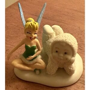 Dept 56 Tinker Bell GIGGLES WITH TINK Figurine SNOWBABIES Christmas 4027562 RARE